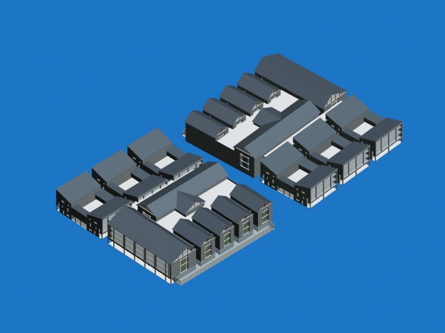 City hotel simple office building – 192 3D Model