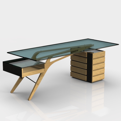 Carlo Mollino Cavour Desk 3D Model