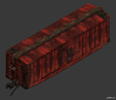 Boxcar 3D Model