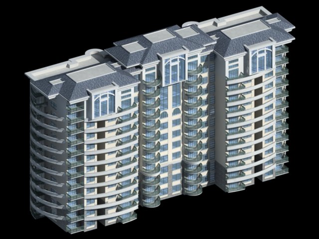 City government office building architectural design – 438 3D Model