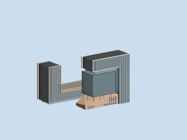 City planning office building fashion design – 269 3D Model