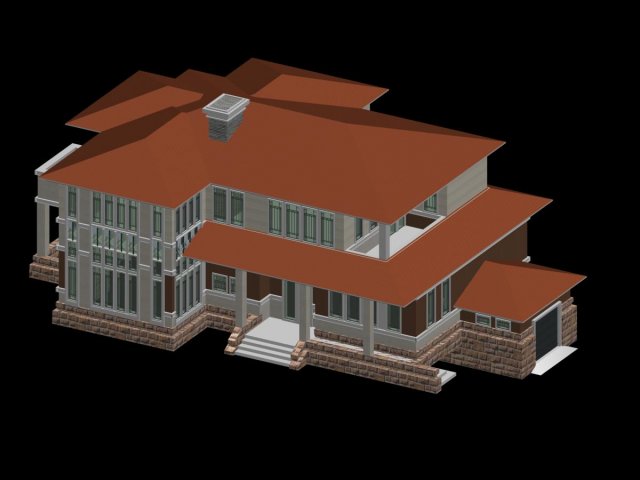 City – alone Villa 11100 3D Model