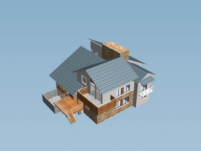 City – alone Villa 1150 3D Model
