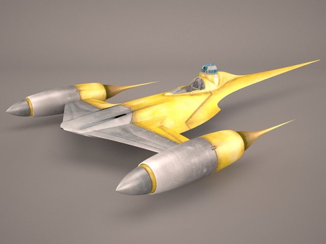 Naboo Royal Starship Star Wars 3D Model