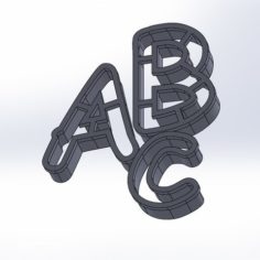 Coin punch capital letter 3D Print Model