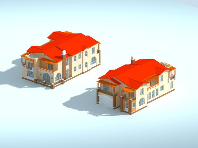 City – alone Villa 11181 3D Model