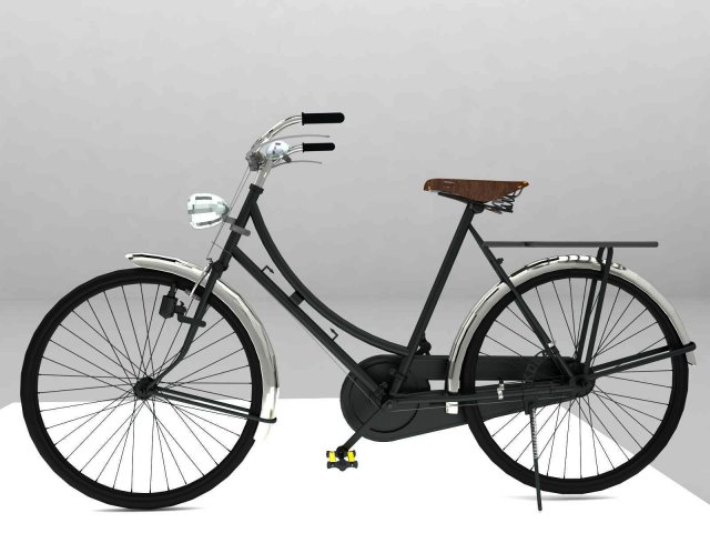 Bicycle Antique Ontel 3D Model