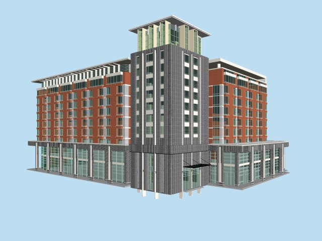 City planning office building fashion design – 304 3D Model