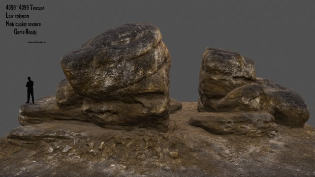 Old rocks 3D Model