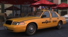 Car Taxi 3D Model