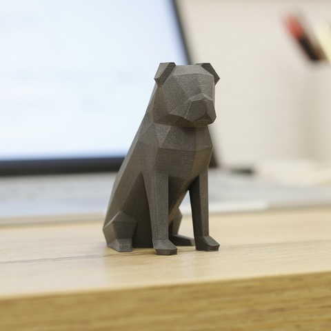 Low-Poly Pug 3D Print Model
