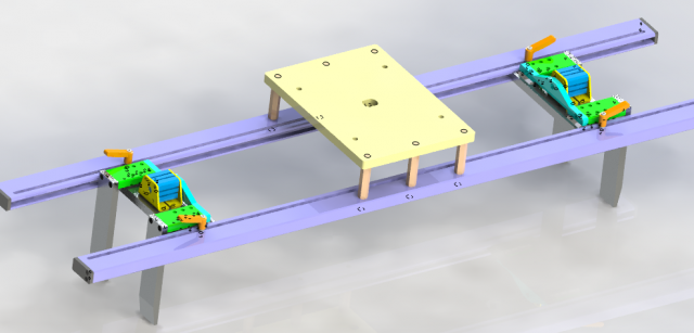 Clappers positioning structure 3D Model