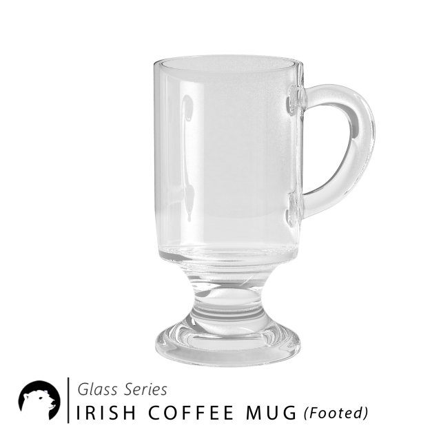 Glass Series – Irish Coffee Mug Footed 3D Model