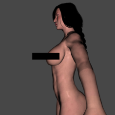 Realistic Girl 18 3D Model
