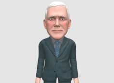 Mike Pence caricature 3D Model