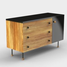 Greta Grossman Drawer Dresser 3D Model