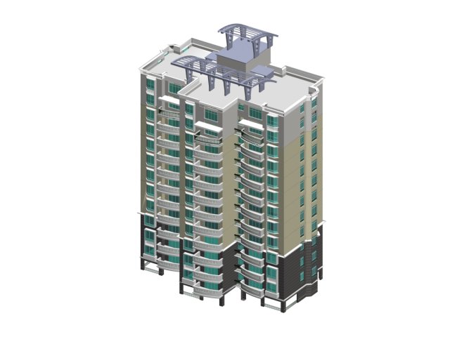 City government office building architectural design – 266 3D Model