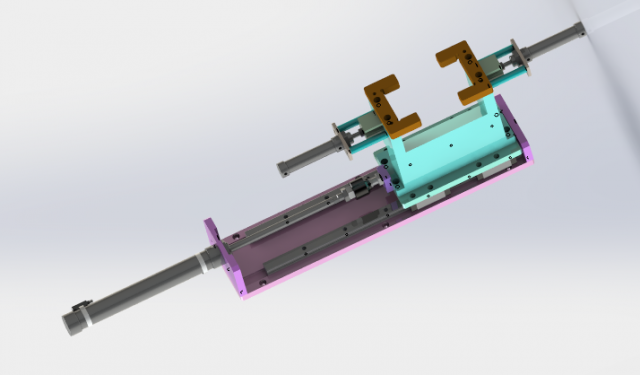 Pneumatic conveying clamping platform 3D Model