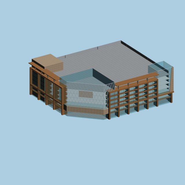 City planning office building fashion design – 389 3D Model