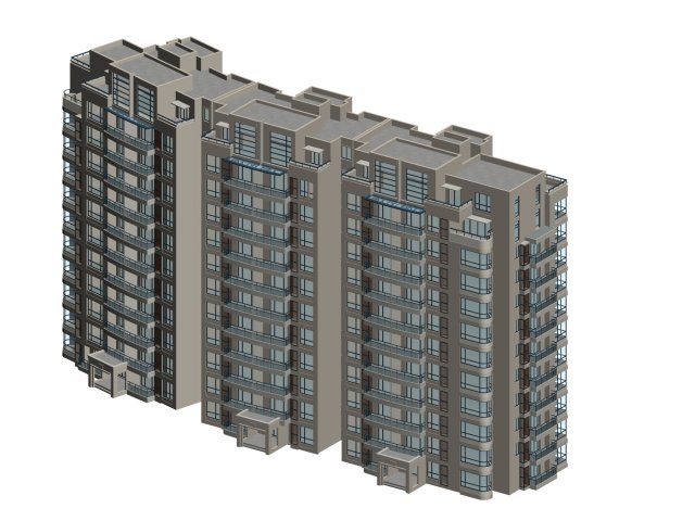 City government office building architectural design – 72 3D Model