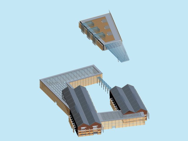 City planning office building fashion design – 190 3D Model