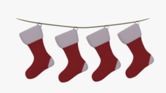 Christmas socks 3D Model