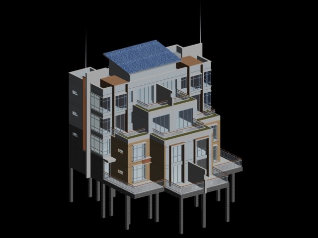 City – Stylish two-seat villa 19 3D Model