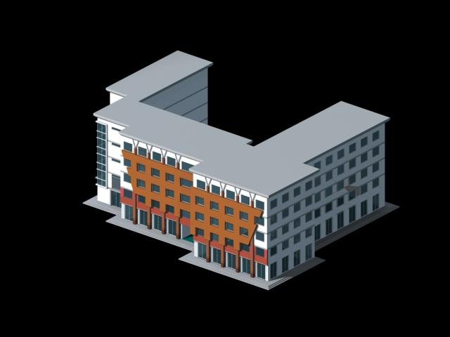 City planning office building fashion design – 519 3D Model