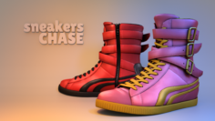 Chase Sneakers 3D Model