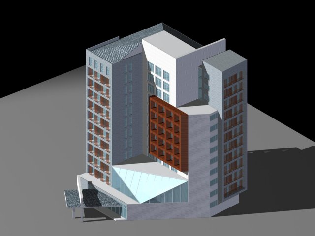 City planning office building fashion design – 130 3D Model