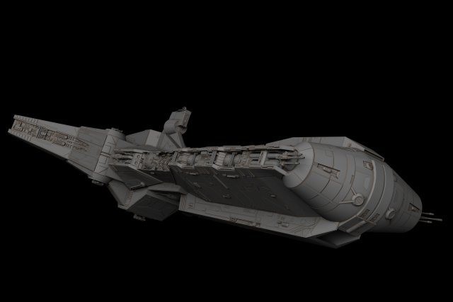 Rebel Capital Ship Star Wars 3D Model