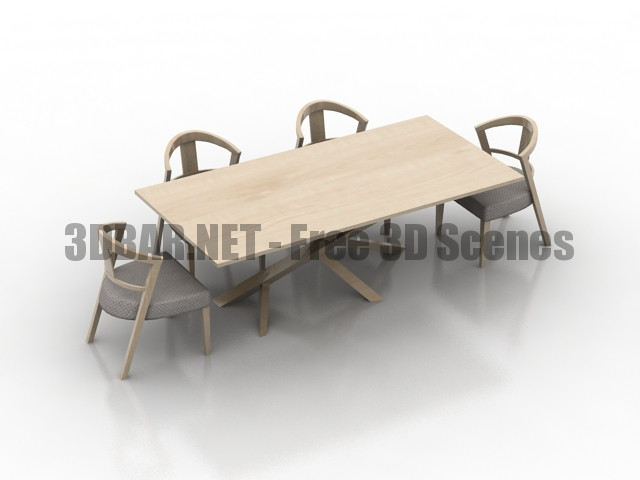 Domitalia table chairs set 3D Collection