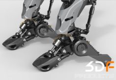 Robot Legs 3D Model