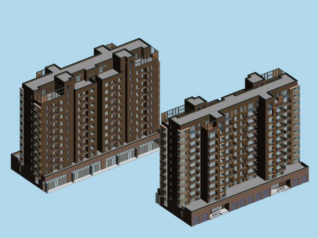 City government office building architectural design – 177 3D Model