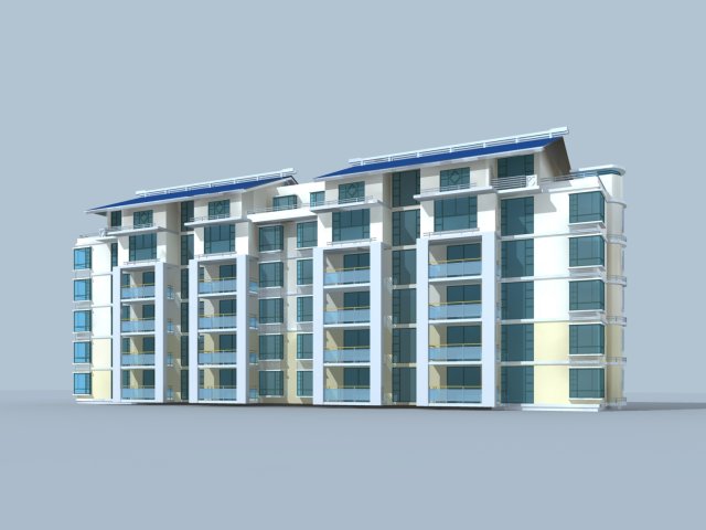 City Residential Garden villa office building design – 279 3D Model