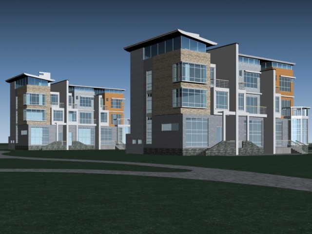 City – alone Villa 1142 3D Model