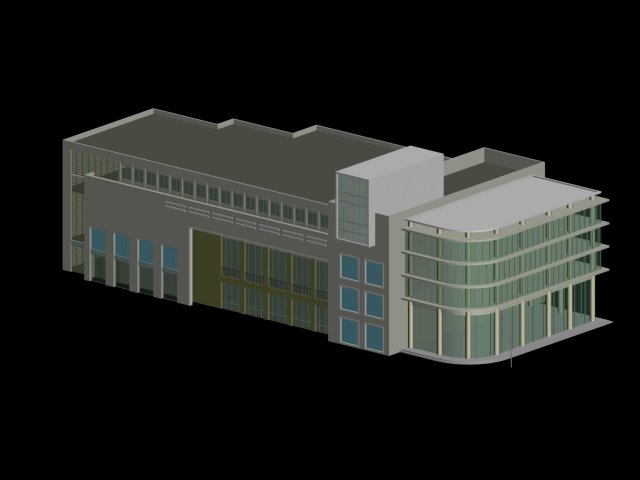 City planning office building fashion design – 384 3D Model