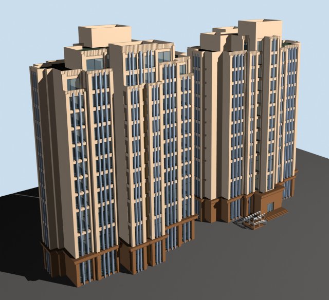 City government office building architectural design – 391 3D Model