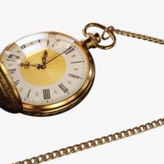 Vintage Pocket Watch						 Free 3D Model