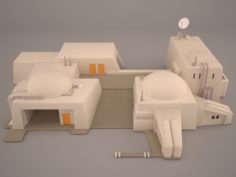 Mos Eisley Tatooine Building Star Wars 3D Model