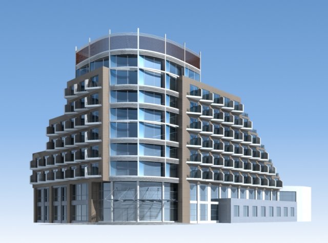 City planning office building fashion design – 156 3D Model