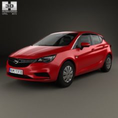 Opel Astra K Selection 2016 3D Model