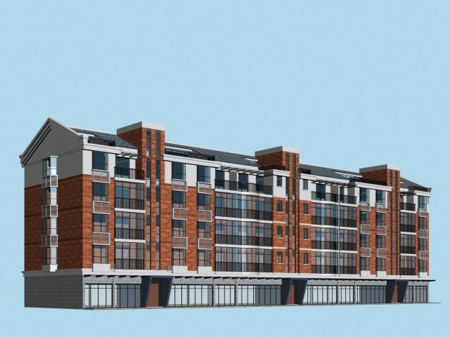 City Residential Garden villa office building design – 134 3D Model