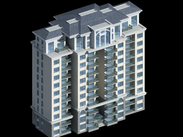 City government office building architectural design – 431 3D Model