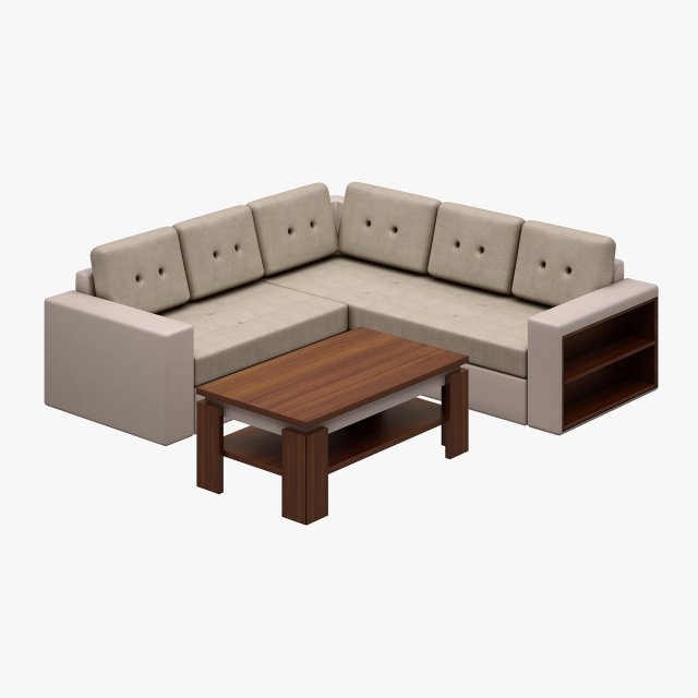 Sofa Set 03 3D Model