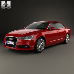 Audi A6 (C7) with HQ interior 2012 3D Model
