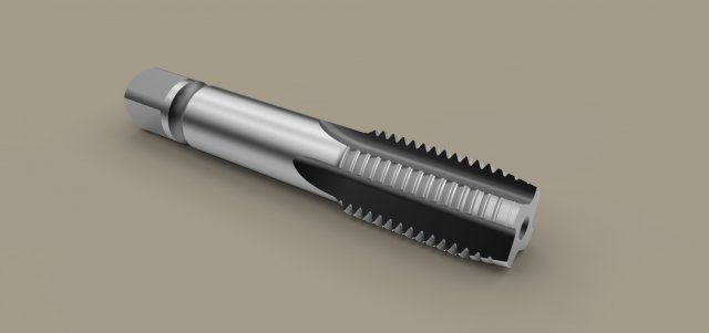 Machine tap M24 Free 3D Model