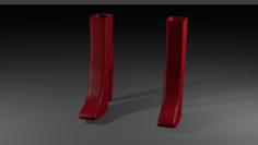 Red boots 3D Model