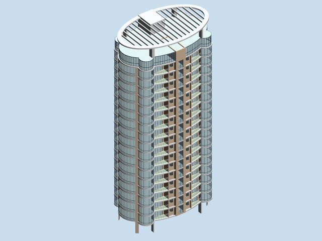 City Residential Garden villa office building design – 683 3D Model