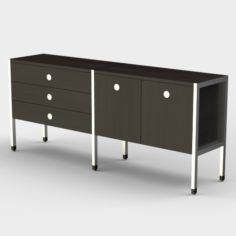 H Frame Credenza 3D Model